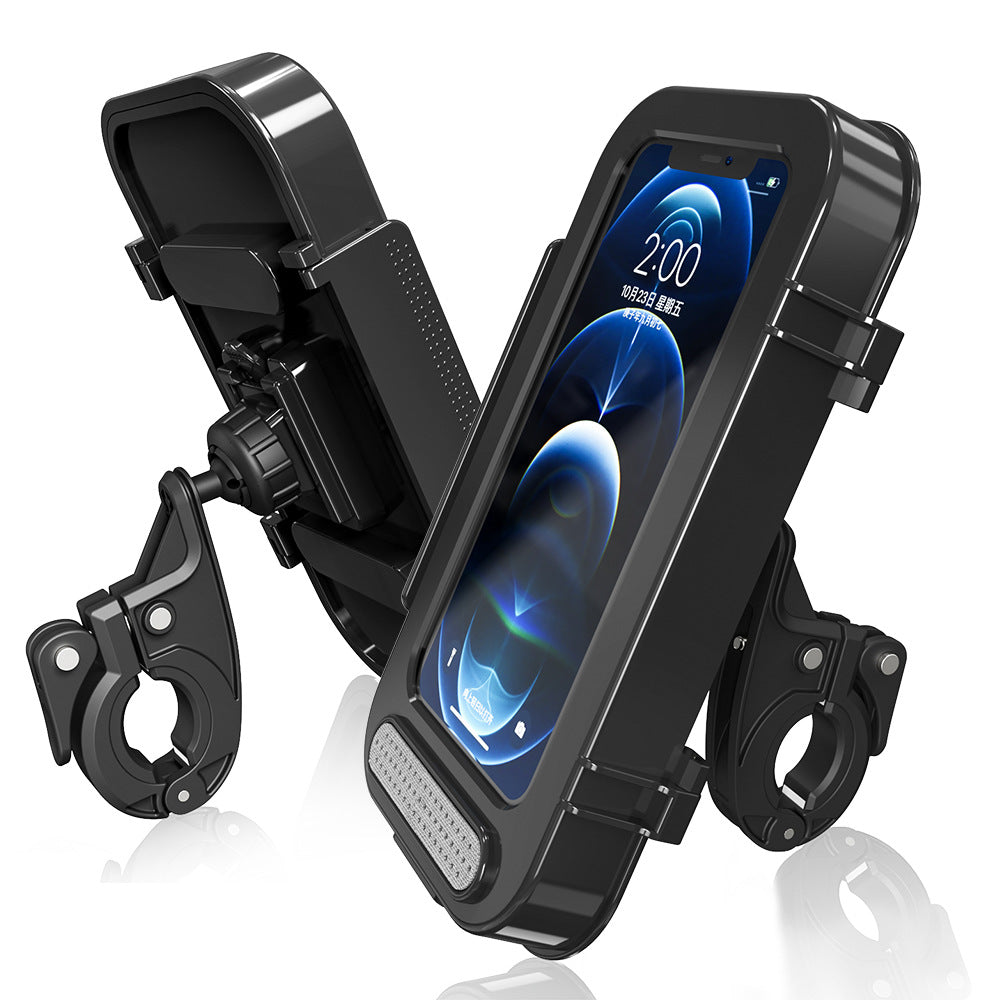 Teleskop-Rückspiegel für Fahrräder, Fahrrad-Anti-Shake-Halterung für Mobiltelefon-Navigation, wasserdicht