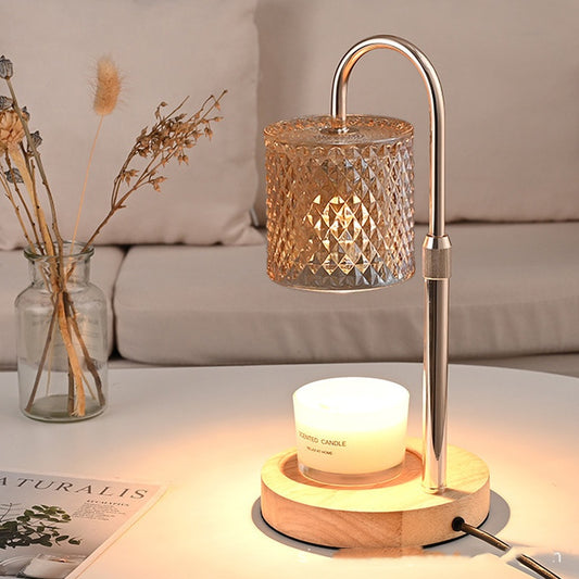 Atmosphere-boosting Aromatherapy Solid Wood Wax-melting Table Lamp