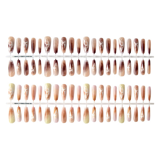 Neue chinesische Schmetterlings-Nagelkunst mit plattierter Kristallversiegelungsschicht