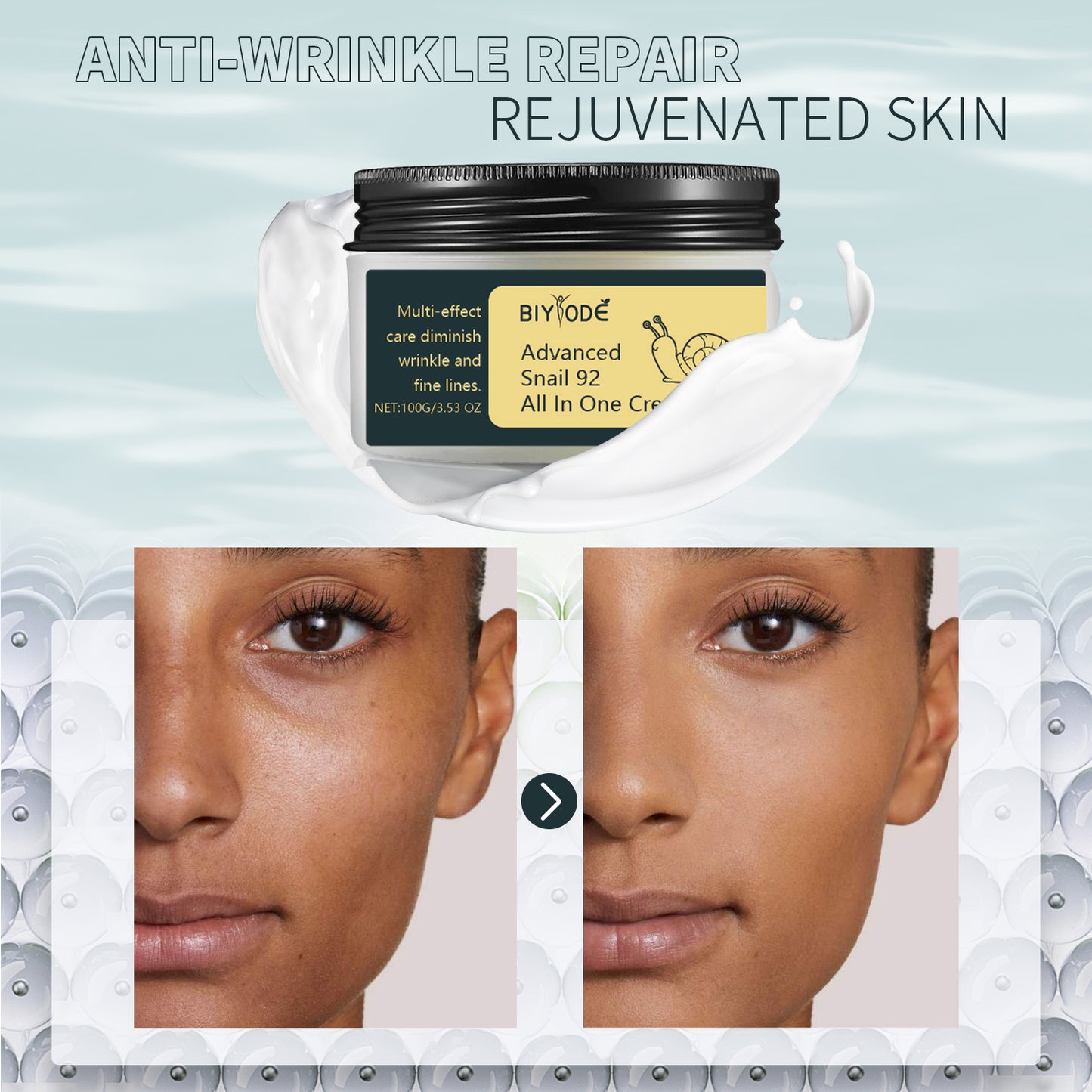 Anti-Aging-, straffende, liftende, feuchtigkeitsspendende und faltenreduzierende Gesichtscreme mit Schneckenextrakt 92 – die perfekte All-in-One-Gesichtscreme