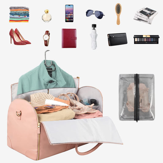 Große Reisetasche, Damenhandtasche, faltbare Anzugtasche, wasserdichte Kleidertasche