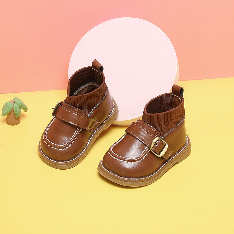 Baby- und Kinderstiefel, Prinzessinnenschuhe, kurze Stiefel, Kinder