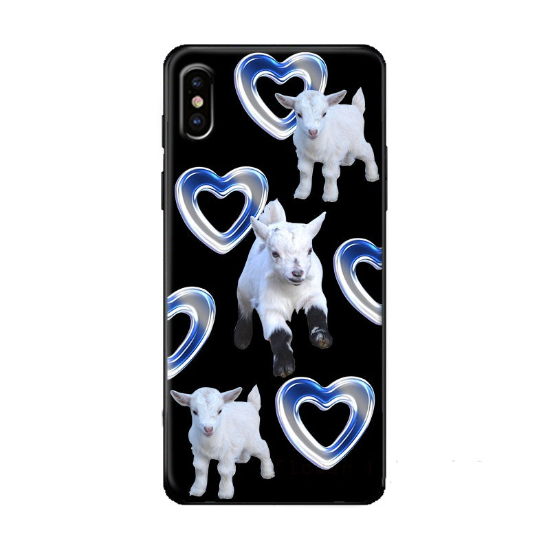 Cute Lamb Cartoon Caring Animal Soft Phone Case