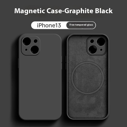 Wireless Magnetic Liquid Silicone Phone Case