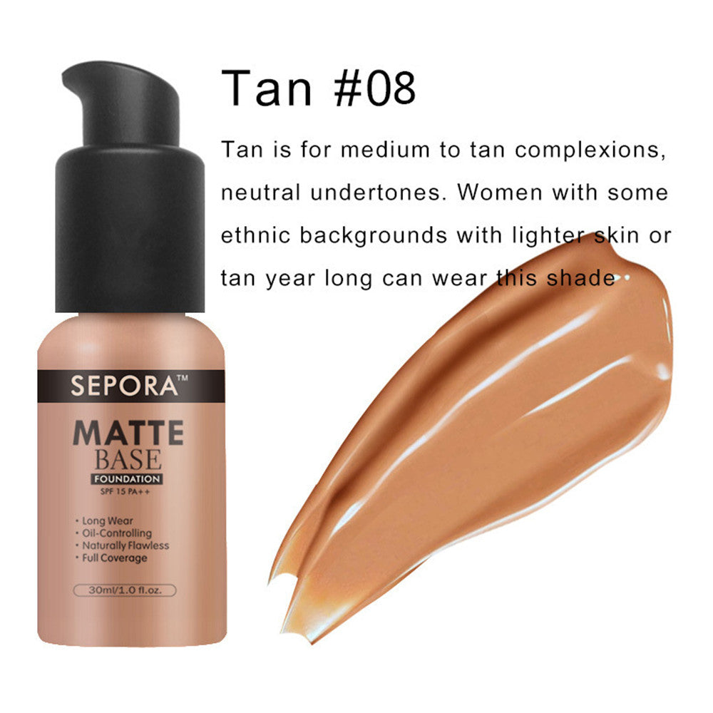 Isolierte wasserfeste, natürliche Concealer-Basis, matte flüssige Foundation, ölregulierende Foundation-Creme