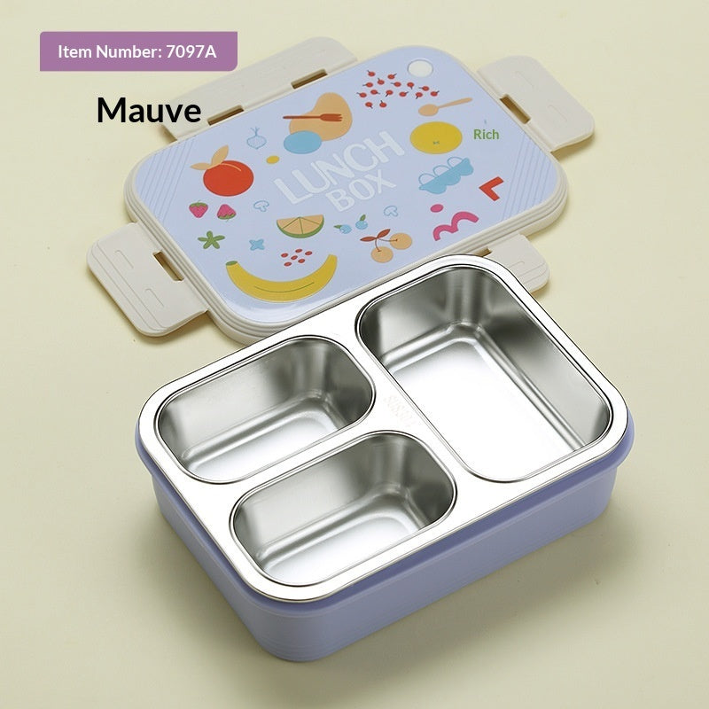 Isolierte Lunchbox aus Edelstahl 304 mit kreativem Cartoon-Print