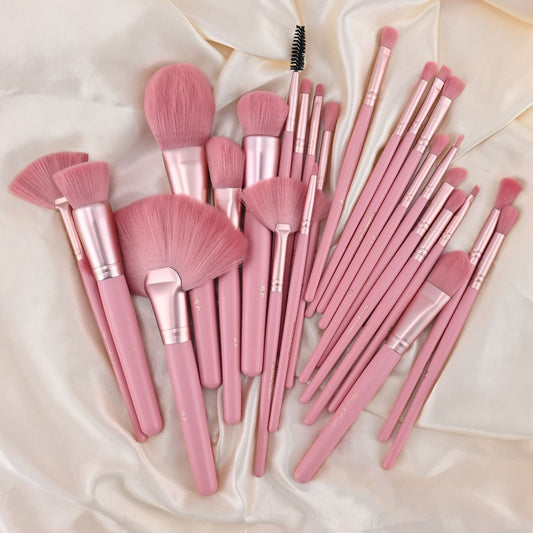 Professionelles Make-up-Set mit Pinsel, Schwamm, Puderquaste und Beautyblender – Reise-Set