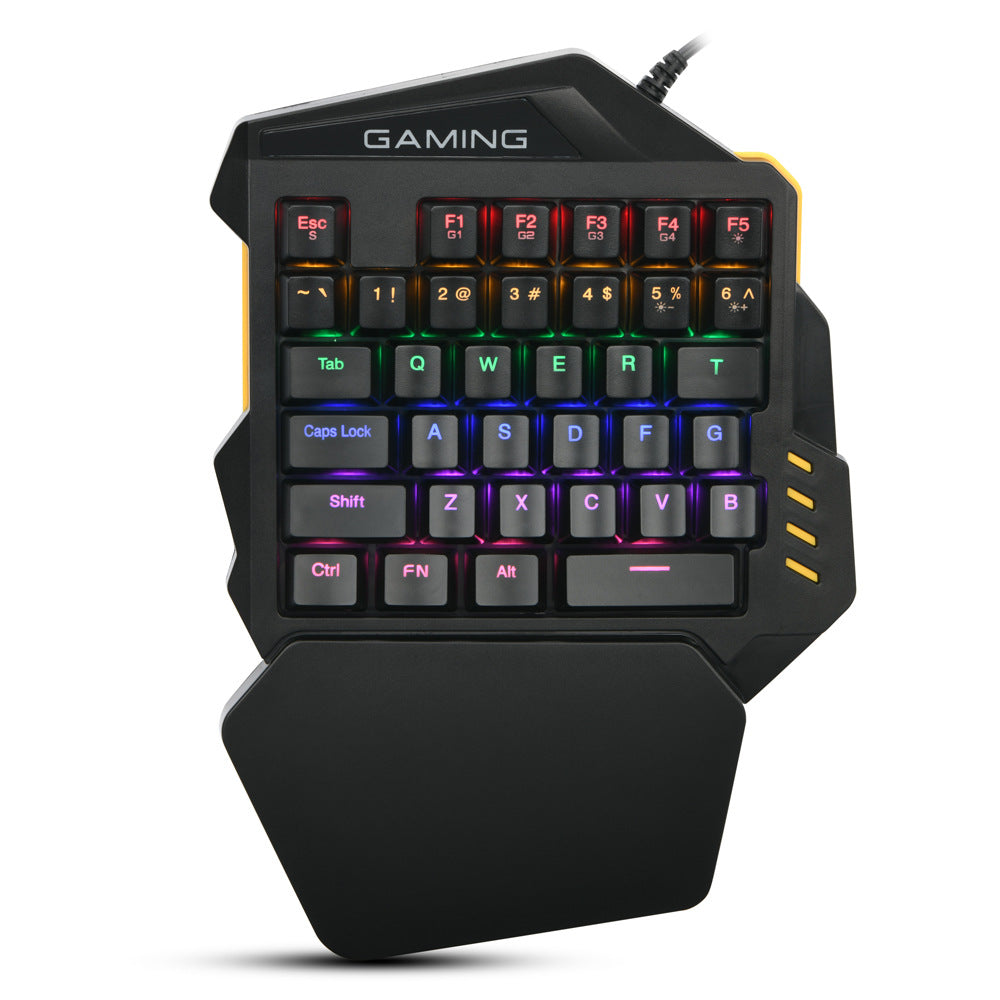 Einhand-RGB-Mechanik-Gaming-Tastatur