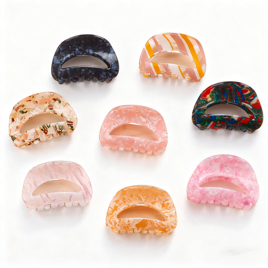 Retro-Haarspange mit Farbverlauf und Haifischmotiv