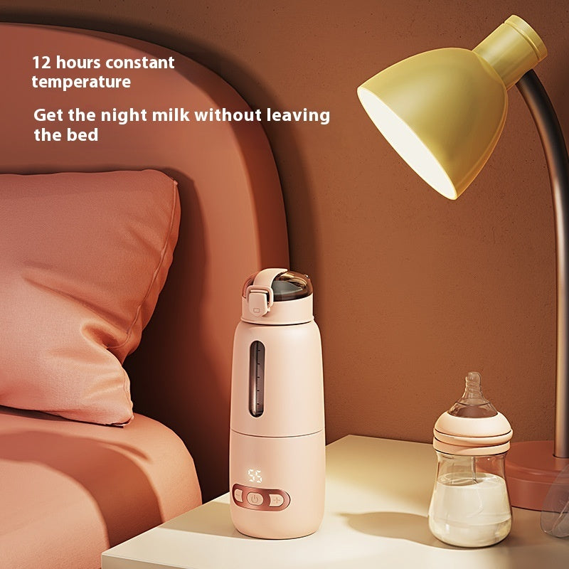 Tragbare Thermoskanne mit Wärmeisolierung und Milchmodulator für Babys