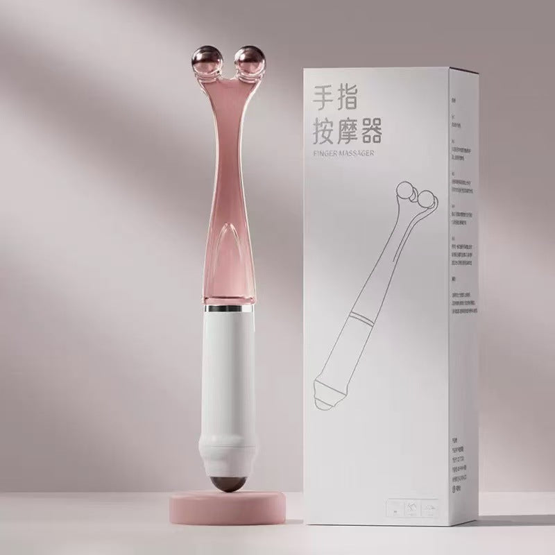 Fingermassagegerät mit magnetischer Kugelgelenkrolle aus Stahl