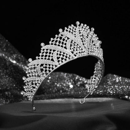 Europäisches und amerikanisches Zirkon-Volldiamant-Legierungs-Kronen-Stirnband