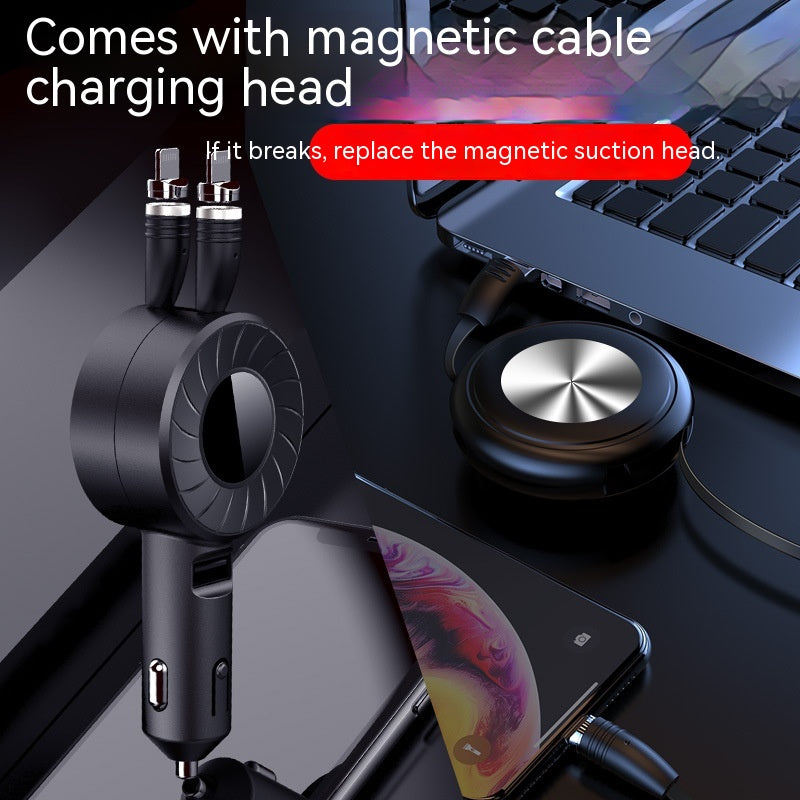 Teleskop-Autoladegerät, multifunktionales 5A-Schnelllade-Datenkabel