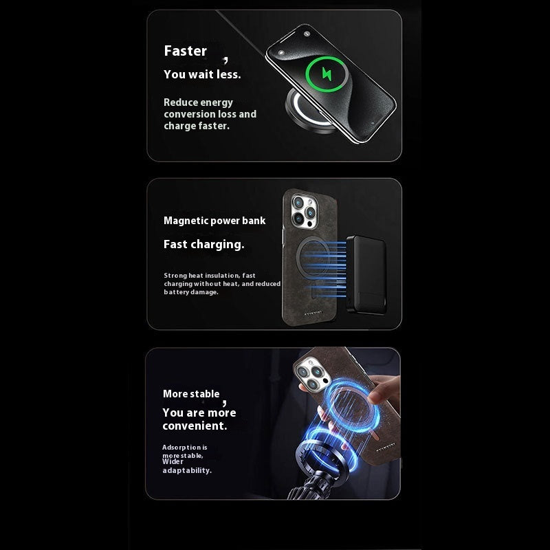 Galvanisierte Halbpackung Externe Magnetring-Handy-Schutzhülle