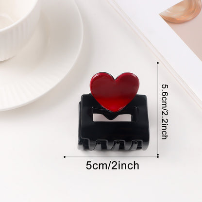 Herzförmiger, vielseitiger Haarclip mit Hai-Motiv zum Valentinstag