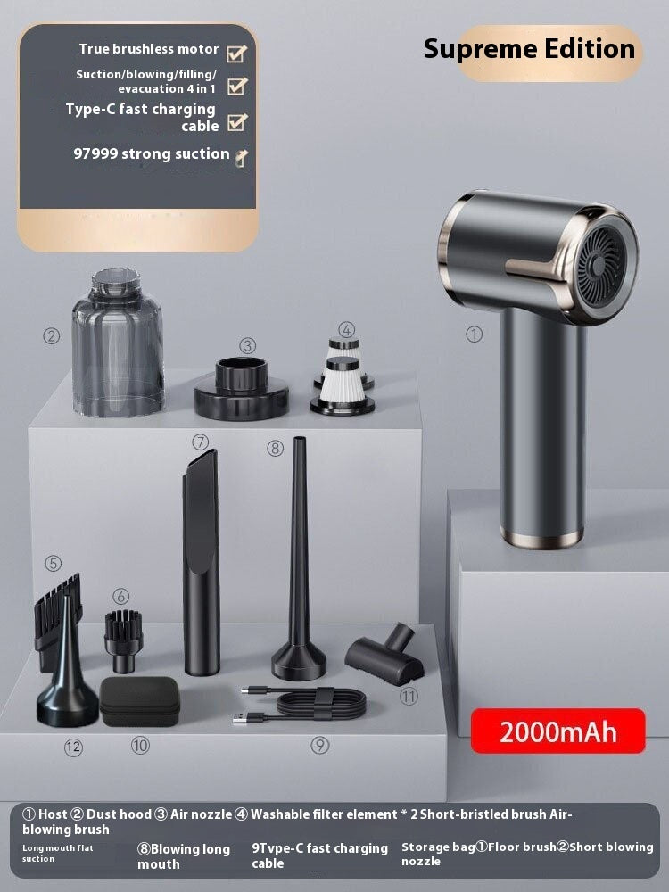 Tragbarer Autoreiniger mit Heimladefunktion