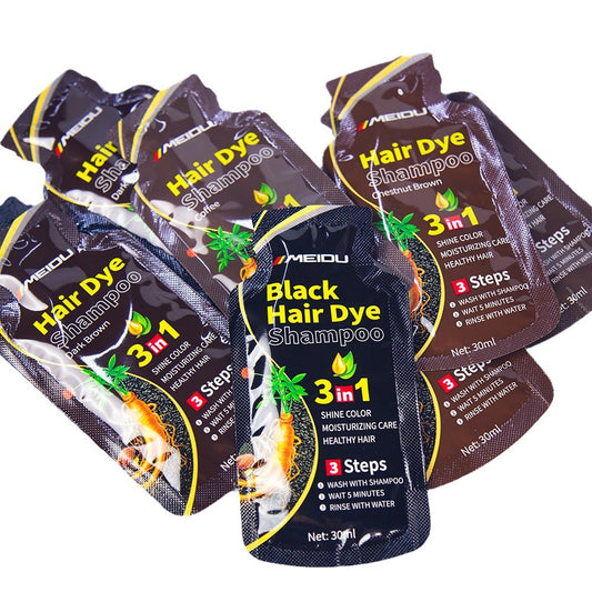 Schwarze, milde Pflanzen-Schaum-Haarfarbe