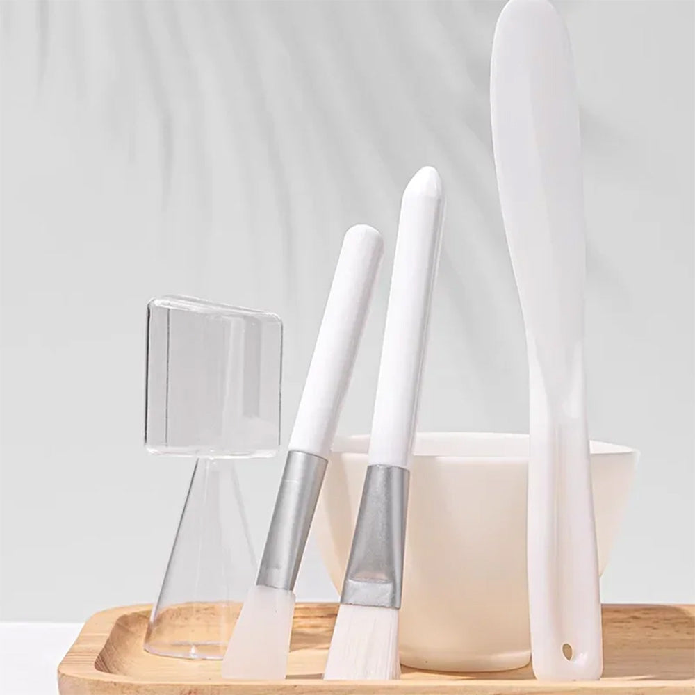 5-teiliges Gesichtsmasken-Set mit Mischschale, Hautpflege-Werkzeugset für Mädchen, Beauty-Zubehör für Frauen, Make-up-Produkte