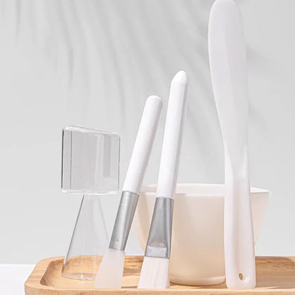 5-teiliges Gesichtsmasken-Set mit Mischschale, Hautpflege-Werkzeugset für Mädchen, Beauty-Zubehör für Frauen, Make-up-Produkte