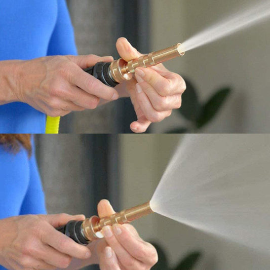 Gartenschlauch aus Edelstahl mit Messing-Gartenschlauchdüse