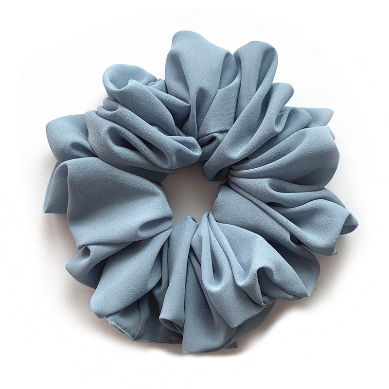 Großer Kopfstrauß aus Chiffon, Dickdarmring, Haarring