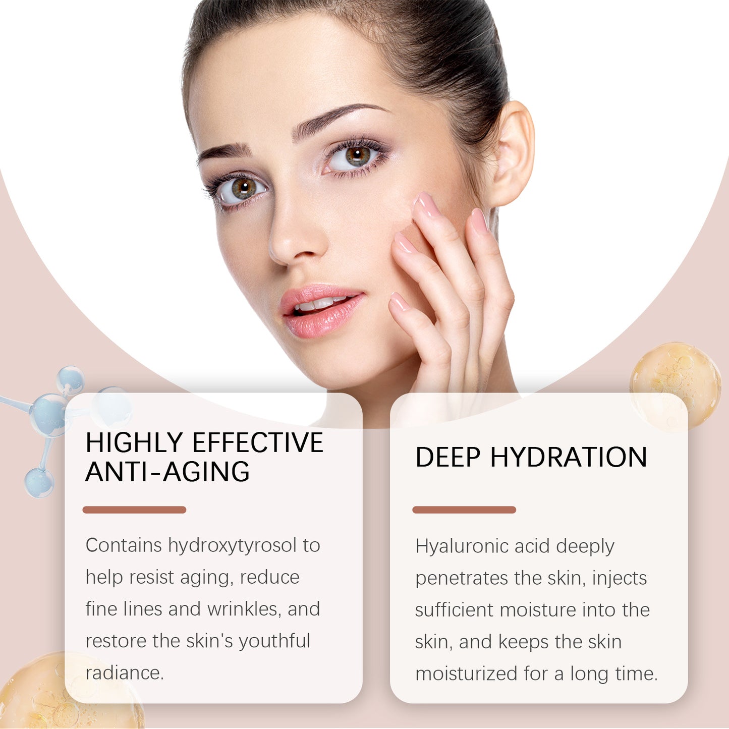 Gesichtspflegelösung für einen ebenmäßigen und strahlenden Teint