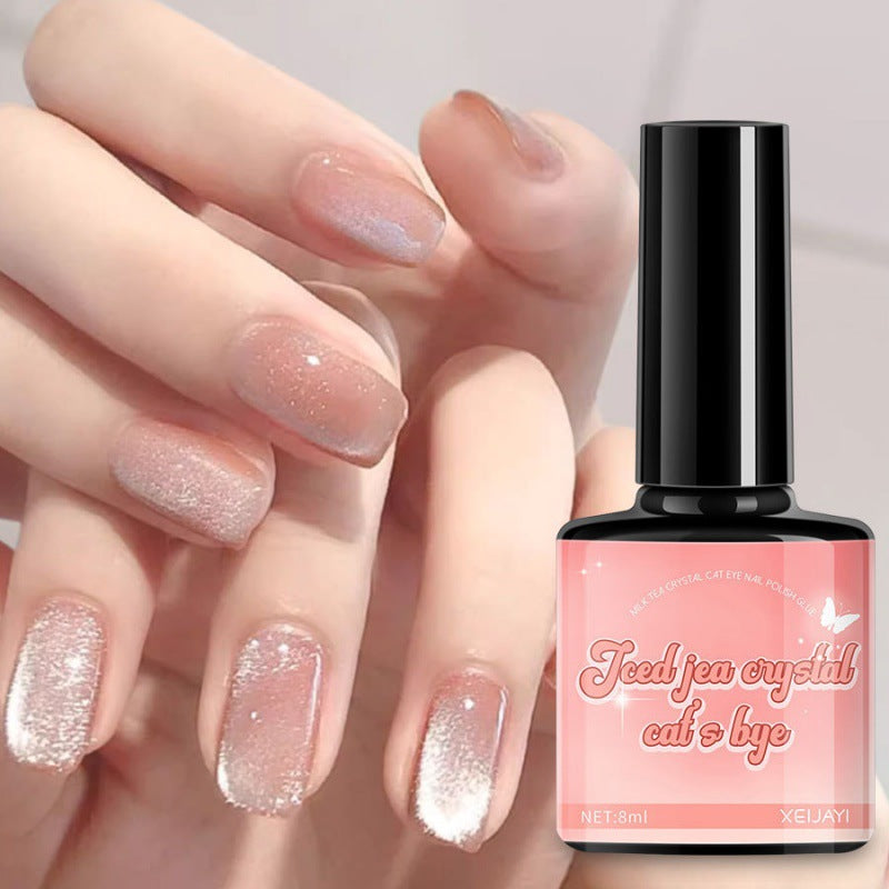 Iced Tea Crystal Cat Eye Series Nagellack Gel Changes