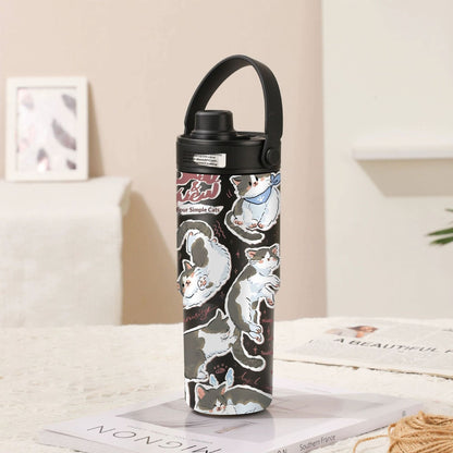 Ceramic Inner Liner Insulated Large Capacity Hand-held Straw Cup