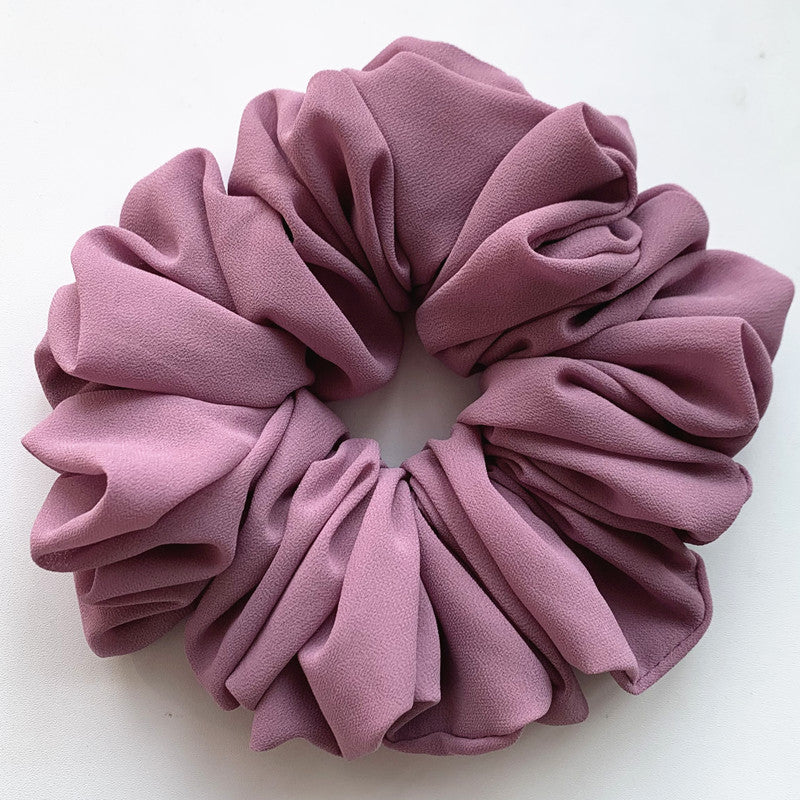 Großer Kopfstrauß aus Chiffon, Dickdarmring, Haarring