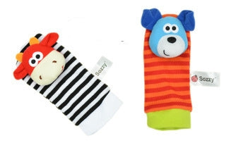 Cute-shaped Animal Rattle Plush Socks