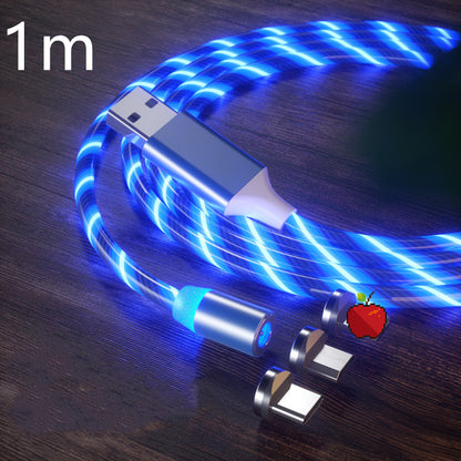 Magnetisches Ladekabel, Schnellladekabel, Beleuchtung, Micro-USB-Kabel, LED-Magnetladegerät, Typ-C-Kabel