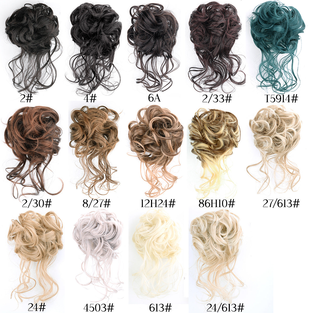 Grip Long Beard Hair Ring Ponytail Bun Messy Fluffy Curly Hair