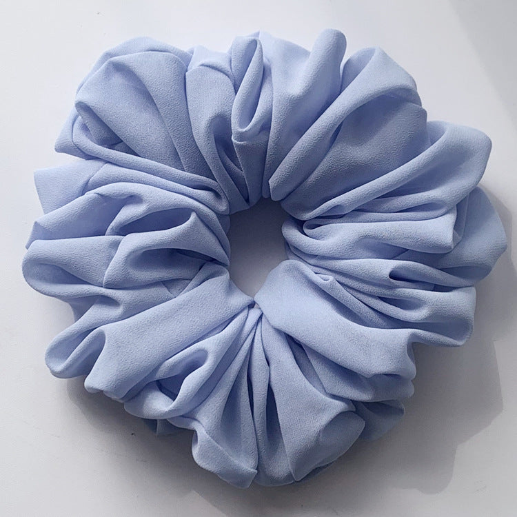 Großer Kopfstrauß aus Chiffon, Dickdarmring, Haarring