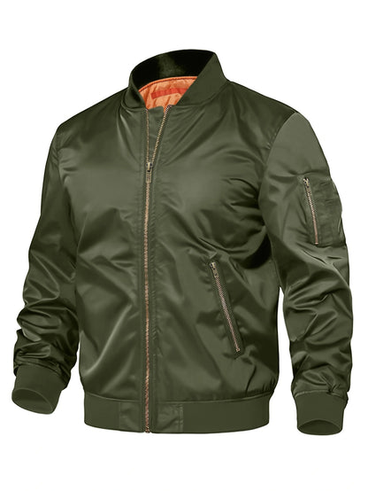 Herrenjacke, neue Frühjahr/Herbst-Kollektion, Baseballjacke, Pilotenjacke, Herrenmantel mit Reißverschluss, Herrenuniform