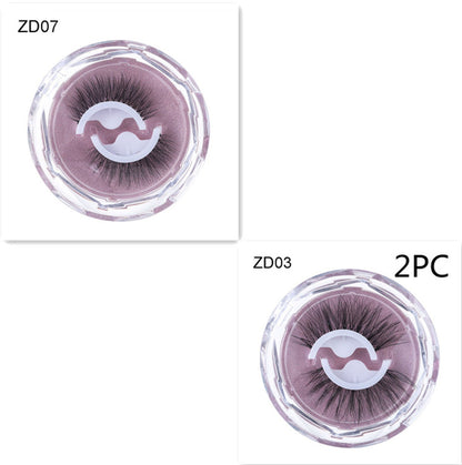 Selbstklebende, wiederverwendbare, klebstofffreie Wimpern mit natürlichem Schwung