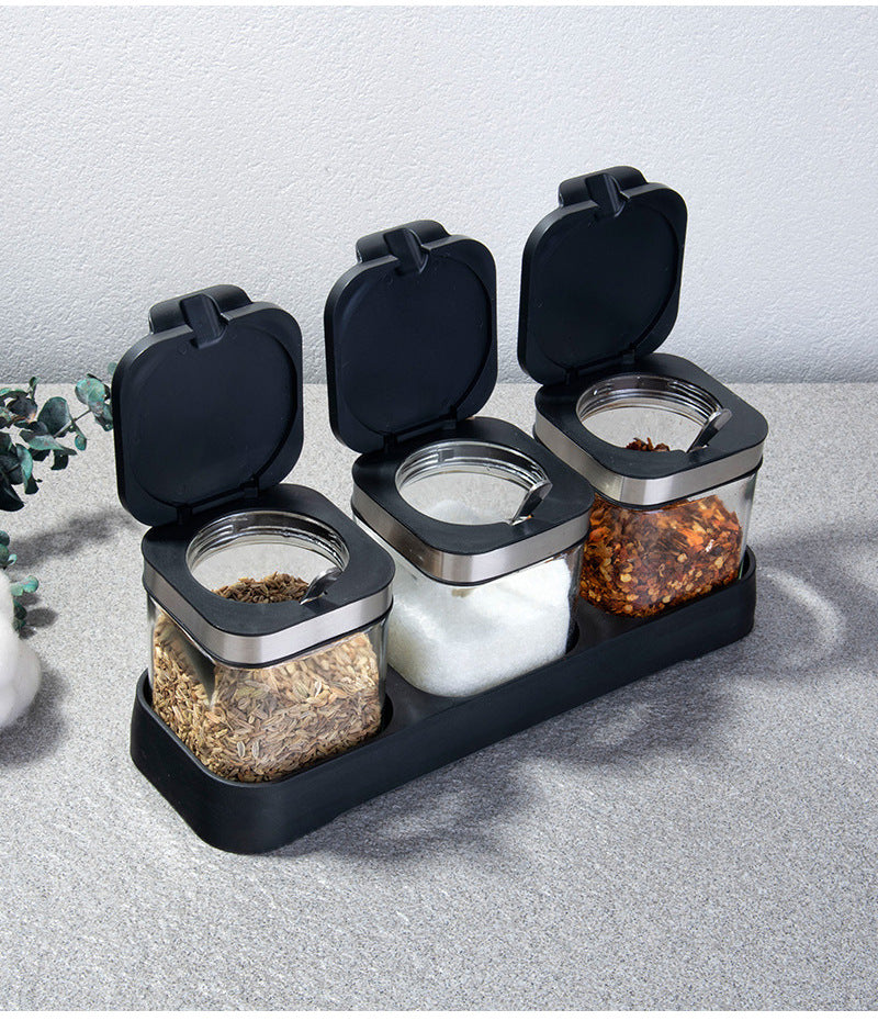 Hitzebeständige Salzstreuerflasche aus Glas mit Griff, Gewürzglas