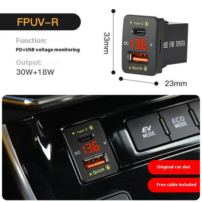 48W Schnelllade-QC30-Auto-Modifikations-Handyladegerät