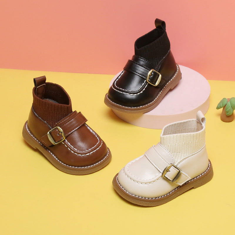 Baby- und Kinderstiefel, Prinzessinnenschuhe, kurze Stiefel, Kinder