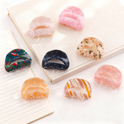 Retro-Haarspange mit Farbverlauf und Haifischmotiv