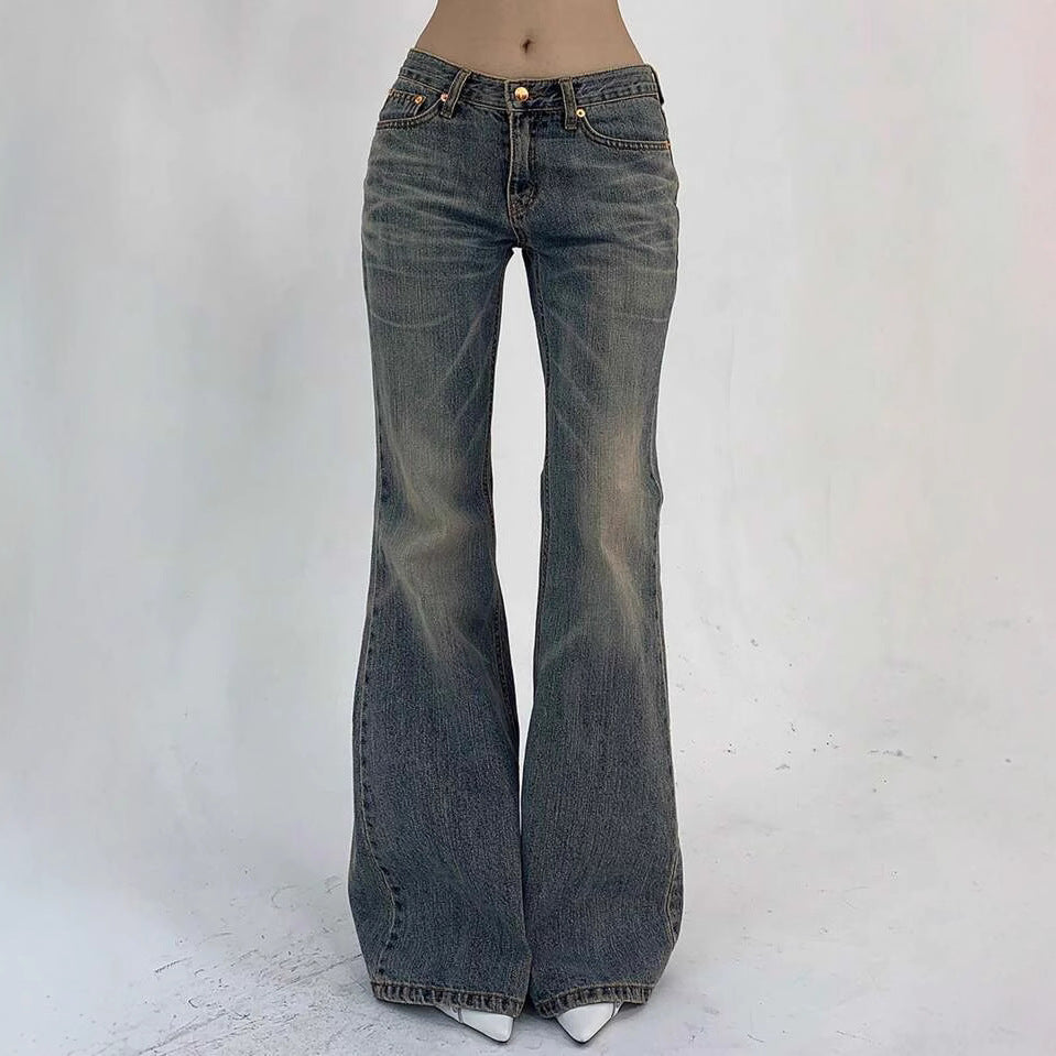 New-style Vintage Distressed Washed Denim Jeans That Flatter Your