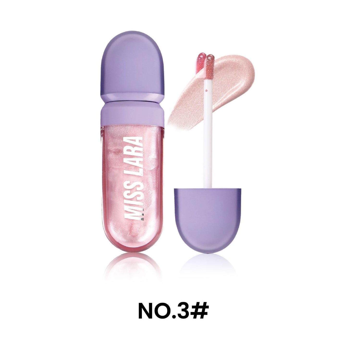 Elektroplattierter Lipgloss mit Spiegeleffekt für einen sofortigen Lippenaufpolsterungseffekt und strahlenden Lippen.