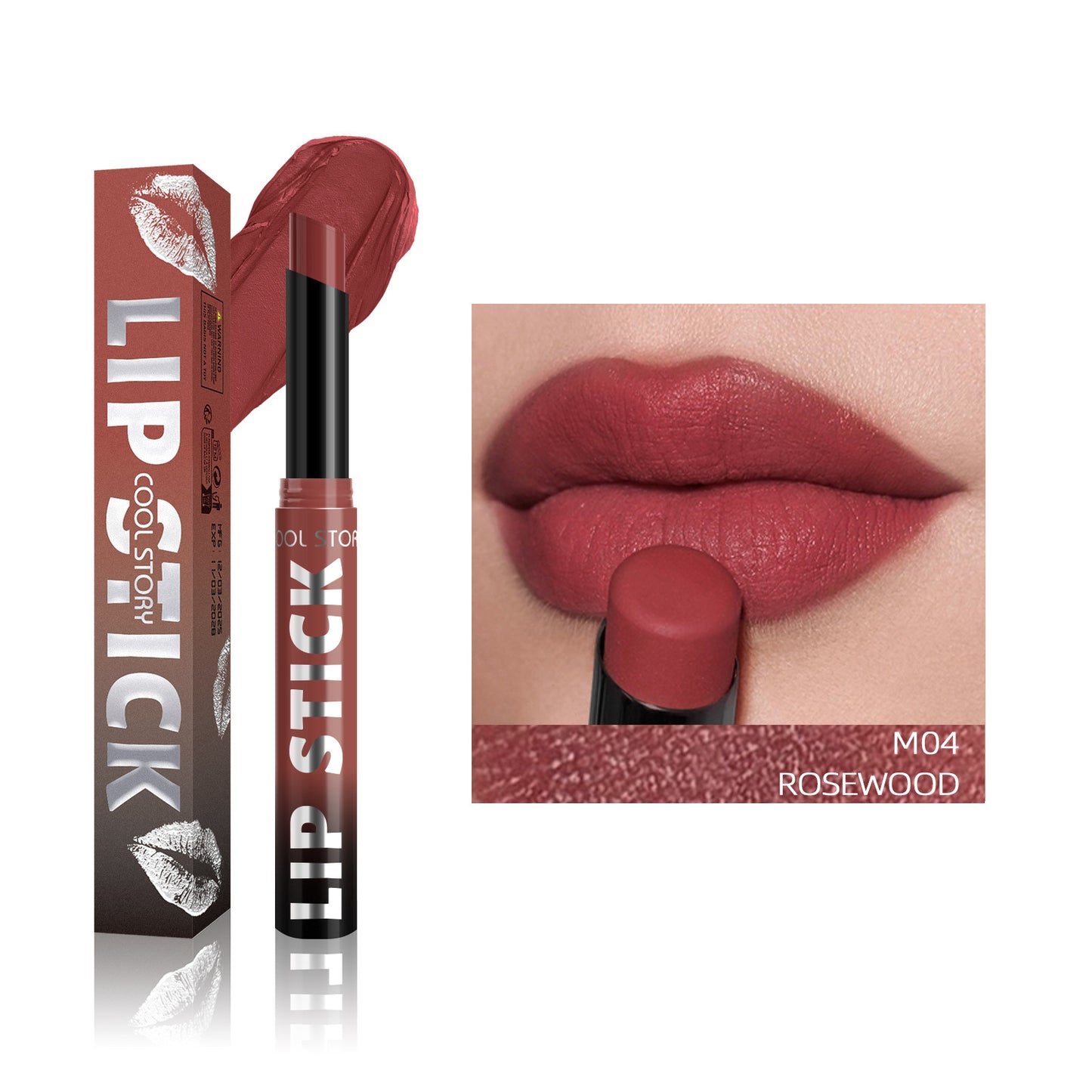 Lippenstift-Stick mit Doppelfunktion, leichter Glanz