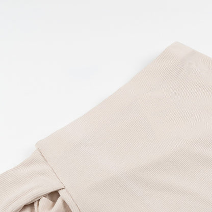 Women's Fashion Simple And Versatile Side-tie Mid-length Skirt