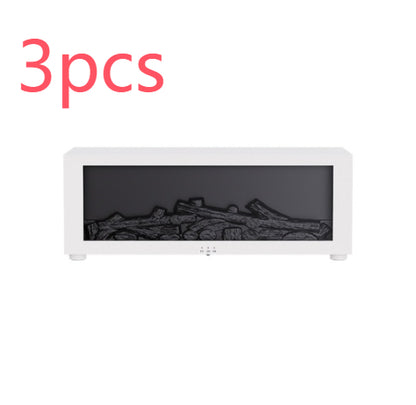 Neue Aromatherapie-Maschine mit Flammeneffekt: Farbiger Diffusor für ätherische Öle, Luftbefeuchter mit großem Nebelvolumen und 3D-Flammenkamin-Effekt.