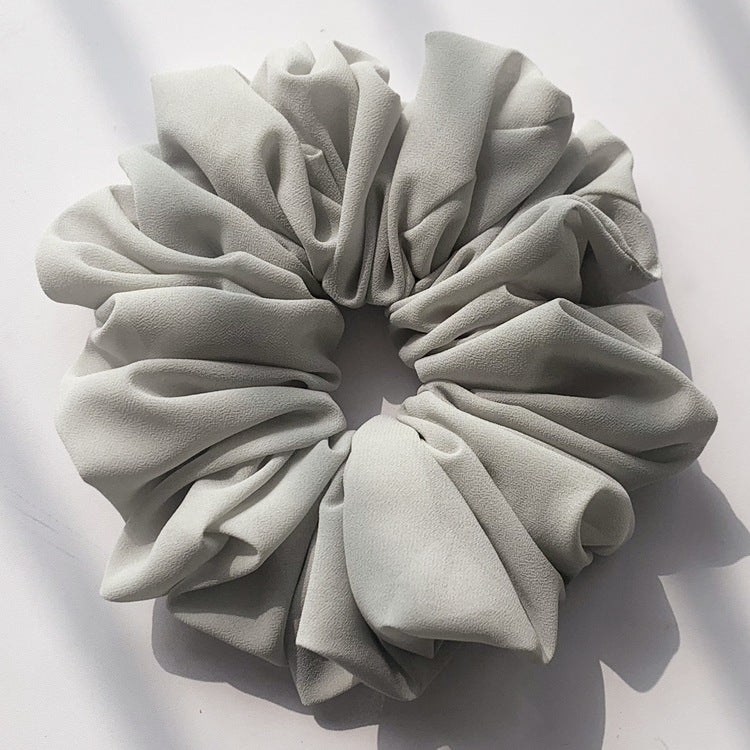 Großer Kopfstrauß aus Chiffon, Dickdarmring, Haarring