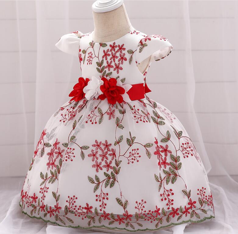 Sommerliche Kinderkleidung, Babygeburtstagskleid, Hochzeitskleid, Rock, flauschiges Kleid für Mädchen