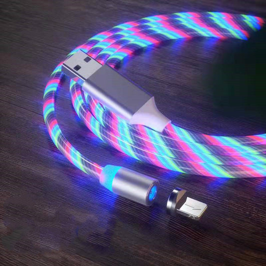 Magnetisches Ladekabel, Schnellladekabel, Beleuchtung, Micro-USB-Kabel, LED-Magnetladegerät, Typ-C-Kabel