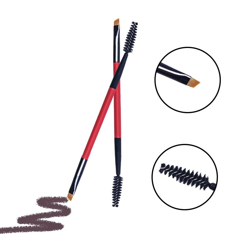 Mascara-Bürste 2-in-1 Tragbares Make-up-Werkzeug Fächer