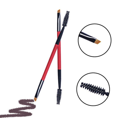Mascara-Bürste 2-in-1 Tragbares Make-up-Werkzeug Fächer