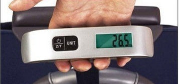 T-förmige elektronische Waage, tragbare Waage 50 kg/10 g mit Hintergrundbeleuchtung